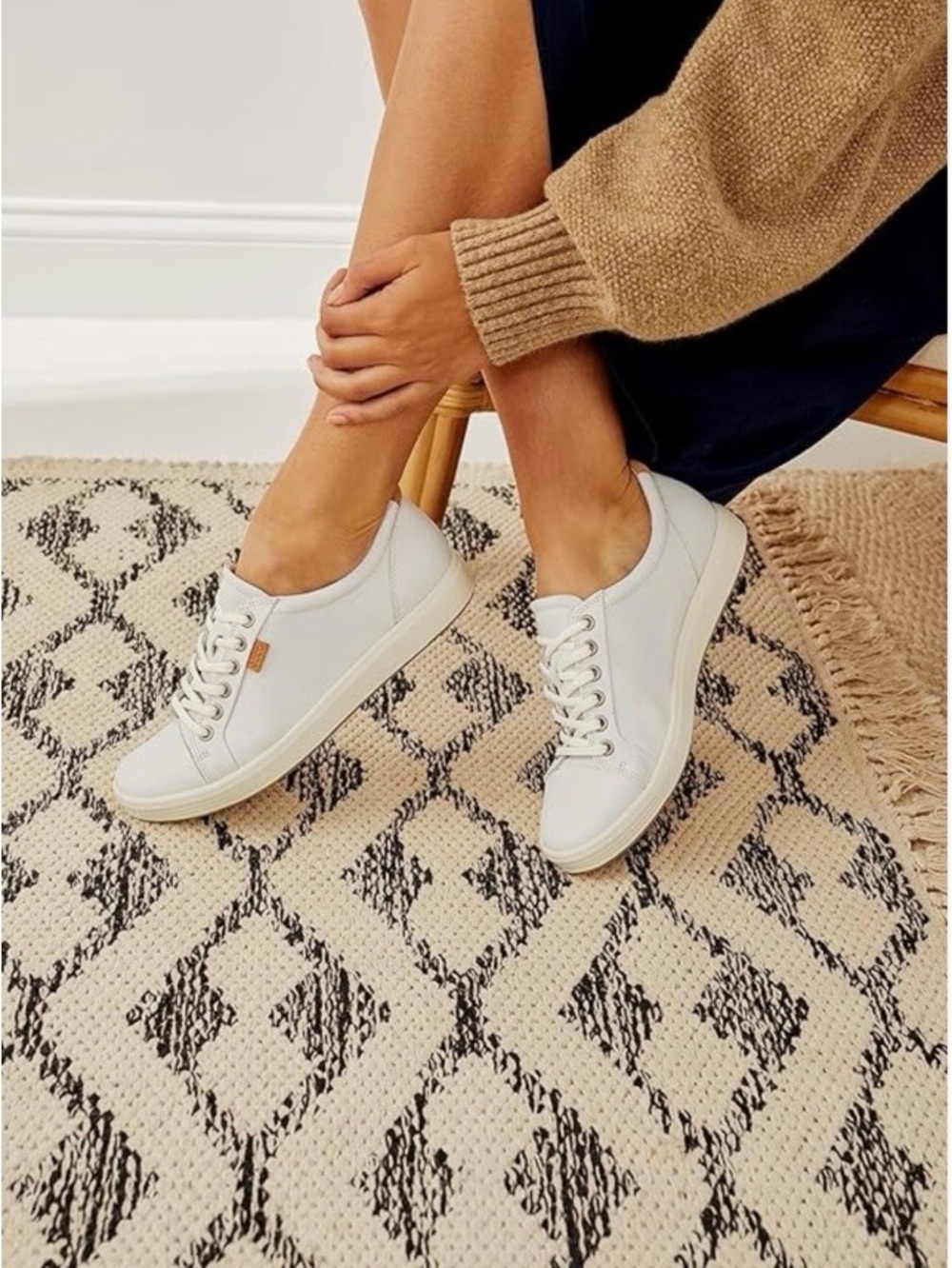 ECCO Women’s Soft 7 Sneakers. White. Size 8-8.5/39 EU. - Picture 14 of 14